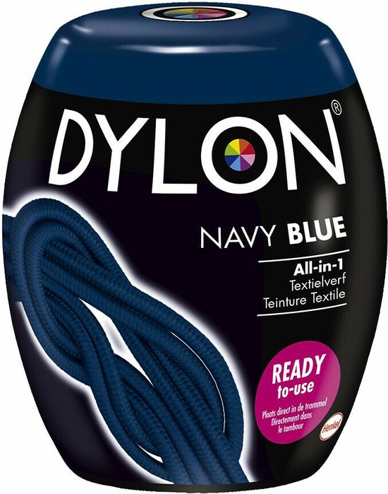 Foto: 3x dylon textielverf navy blue 350 gr