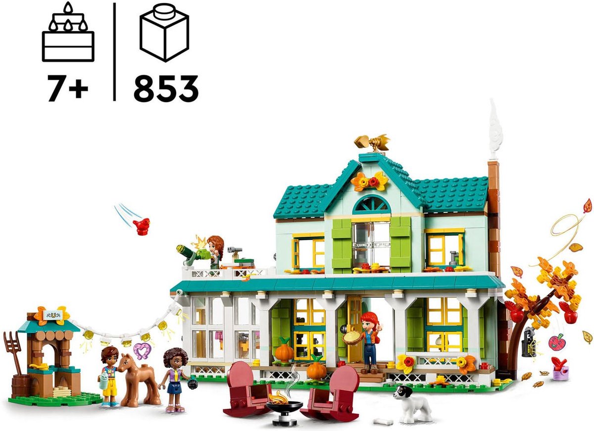 LEGO Friends Autumns huis, Poppenhuis Speelset met Minipoppetjes en Accessoires - 41730 — afbeelding 11