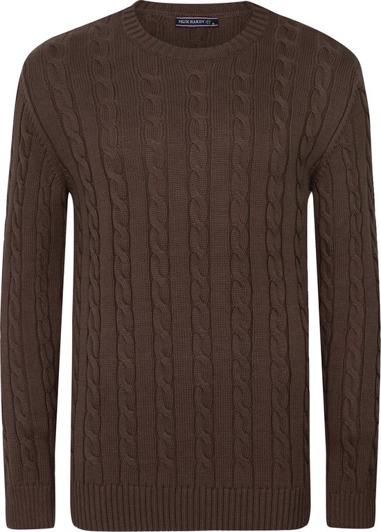 Felix Hardy Pull Tricoté - Pull Homme Braun - Xl