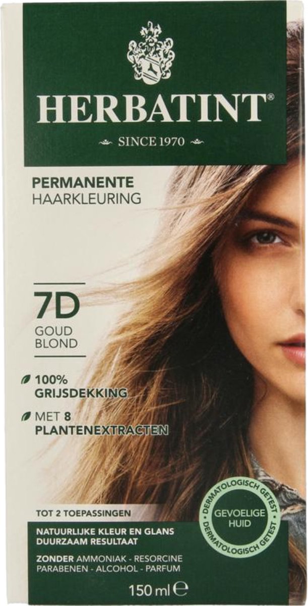 Bottega Verde Permanente Haarfärbung „Meine Farbe“ – Blond Nr. 7, Ohne Ammoniak