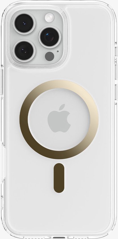 Spigen Ultra Hybrid MagFit - Hoesje Geschikt voor Apple iPhone 16 Pro - Compatibel met MagSafe - Back Cover Goud