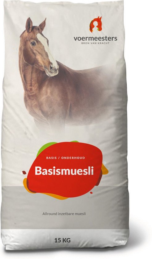 Voermeesters Basis Muesli - Paardenvoer - 15 kg Voermeesters Basis Muesli - Paardenvoer - 15 kg