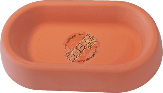 VOERBAK KONIJN 21 CM OVAAL BETON