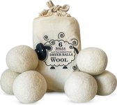 6 boules de séchage XL - Boules de séchage en 100 % laine de mouton - Boules de séchage réutilisables - Vizirettes - Temps de séchage raccourci - Économie d'énergie