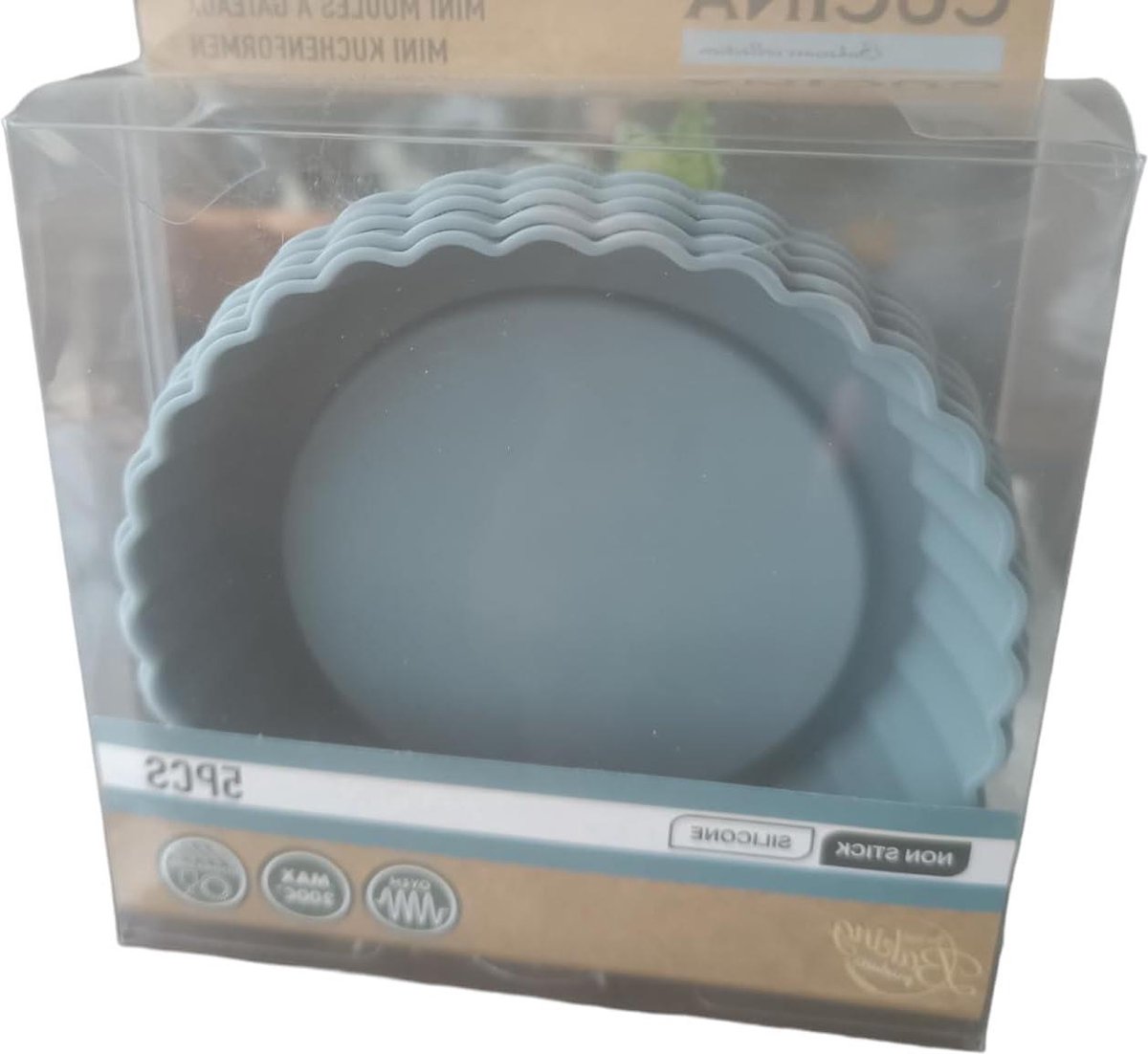 11 cm ronde siliconen cakevormen set van 5 anti-aanbaklaag voor cakes cheesecakes muffins taarten