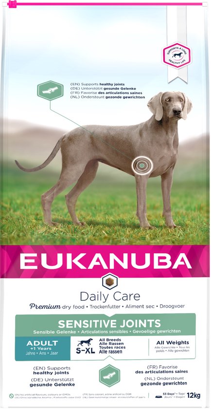 Eukanuba Daily Care Adult Sensitive Joints - Hondenvoer - 12 kg