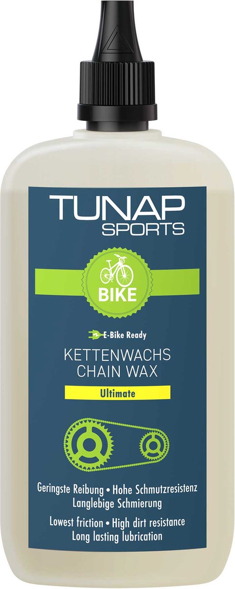 TUNAP Chain Wax Ultimate 100ml (Druppelfles) - Kettingwax - Vloeibaar - fietsonderhoud - wielrennen - mountainbike