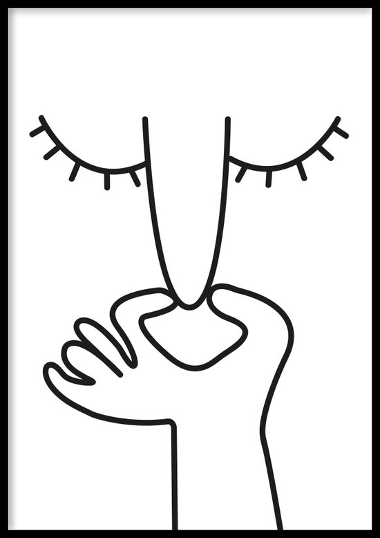 Poster Quelle puanteur - 30x40 cm - Poster WC - WALLLL - Hors cadre - Papier photo professionnel