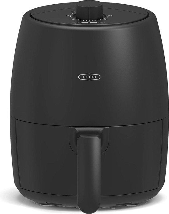 BELLA Manual Air Fryer Oven, 2 Litres, 5-in-1 Multicooker with Removable Non-Stick Coating, Dishwasher Safe Crisp Bowl and Basket, 1200 Watt Heating