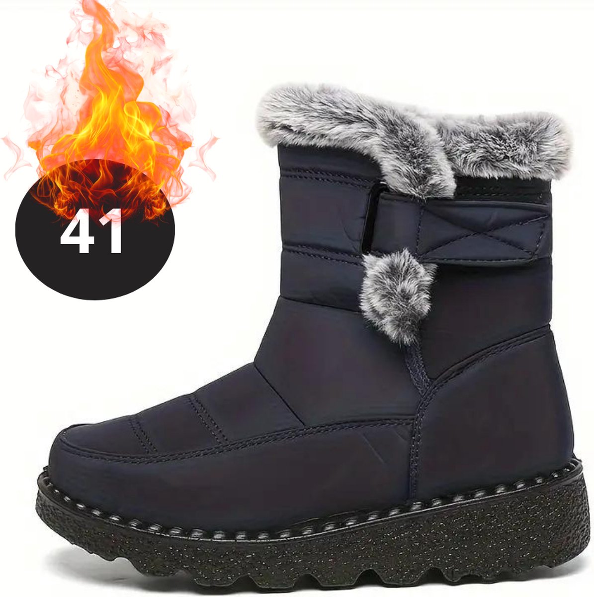 Bovista Snowboots - Sneeuwschoenen - Sneeuwboots - Heren - Wintersport - Ski - Skischoenen - Blauw - 41 - Buiten - Antislip - Winter