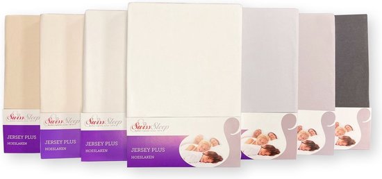 Hoeslaken Jersey Plus-Leinen-90 x 200