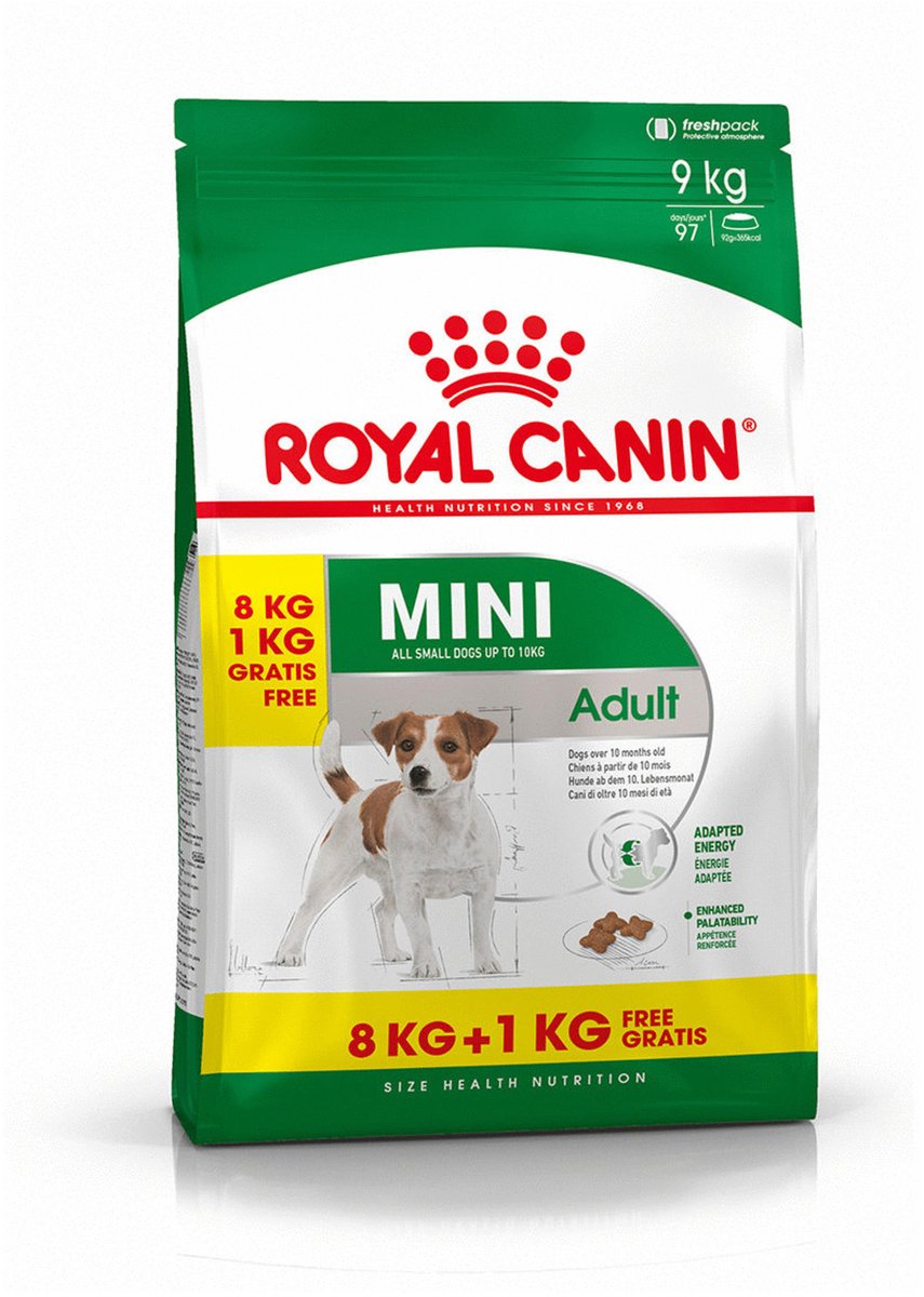 Royal Canin Mini Adult - 8 KG + 1 KG GRATIS
