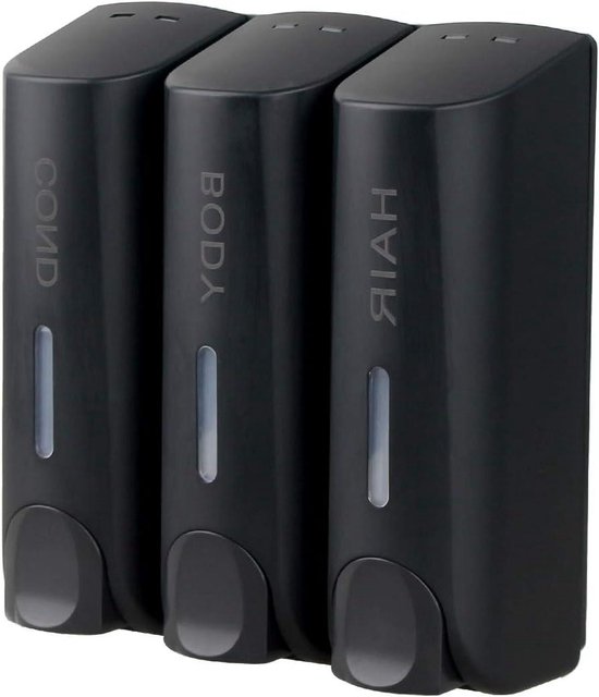 ILIKEPOW 3 zeepdispenser voor douchegel, shampoo, conditioner