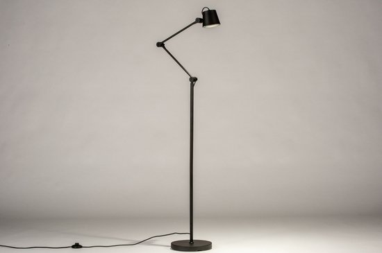 Foto: Lumidora vloerlamp 74427 sydney gu10 zwart metaal