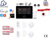Bol.com Draadloos alarmsysteem voor woning/camper/boot/caravan werkt met wifi en sim kaart en met spraakgestuurde apps. (Nederla... aanbieding