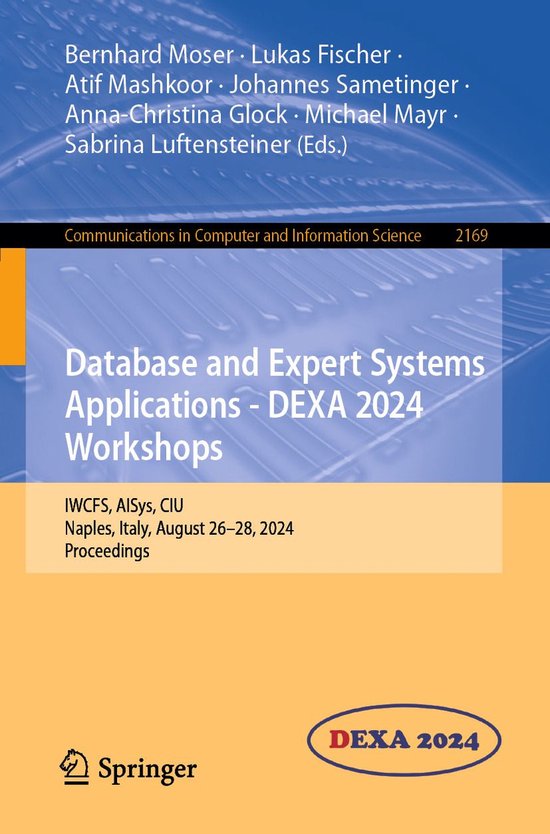 Springer Nature Proceedings Computer Science - Database and  ... - cover