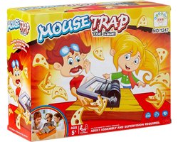 Muizenval spel- Muizen bordspel - Verwijder de stukjes kaas uit de muizenval zonder in de val te lopen - Reactie spel - Familiespel