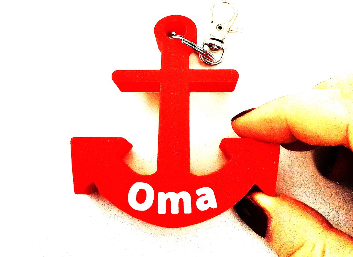 'Oma' anker sleutelhanger, perfect cadeau voor bootliefhebbers, drijvende sleutelhanger voor sleutels en accessoires