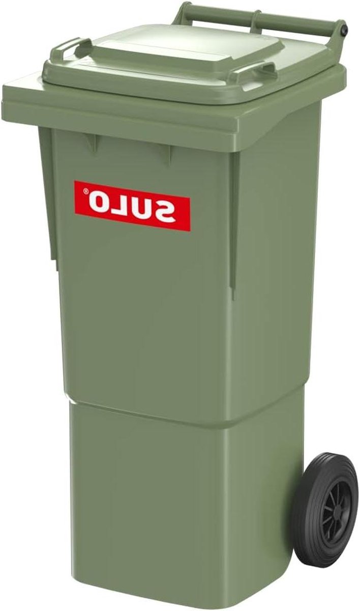 Goedkoopste CLASSIC vuilnisbak 60 liter groen RAL6011 - buiten gebruik - grote capaciteit vuilnisbak 60 liter