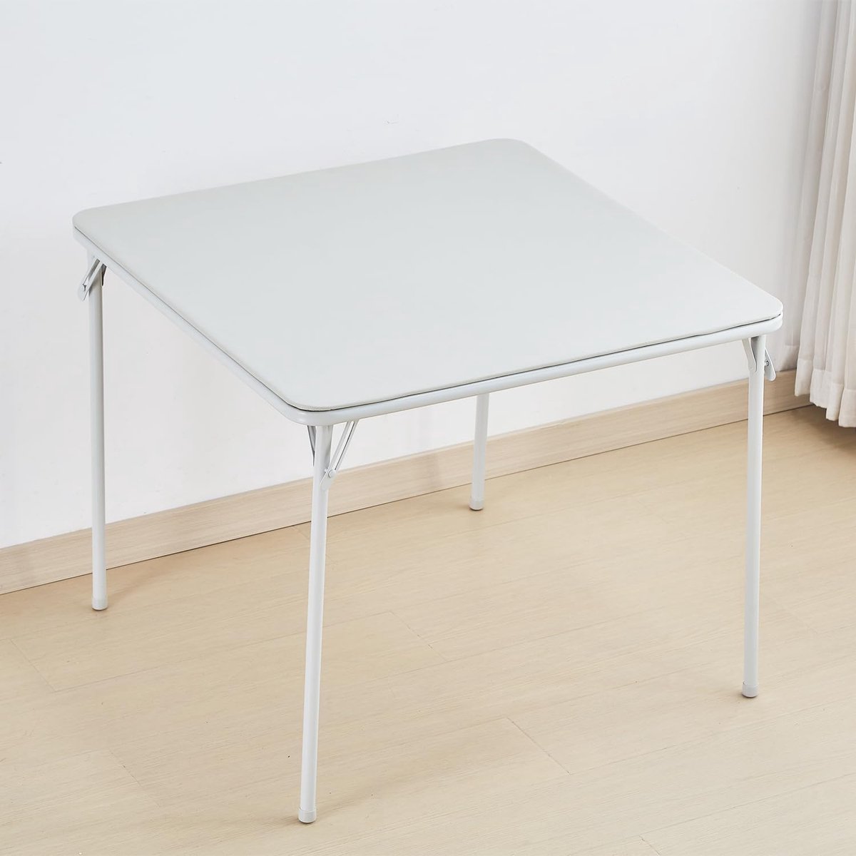 Goodivery ® Opvouwbare Vierkante Tafel voor 4 Personen, Geschikt voor Binnen en Buiten, 85x85 cm, Wit