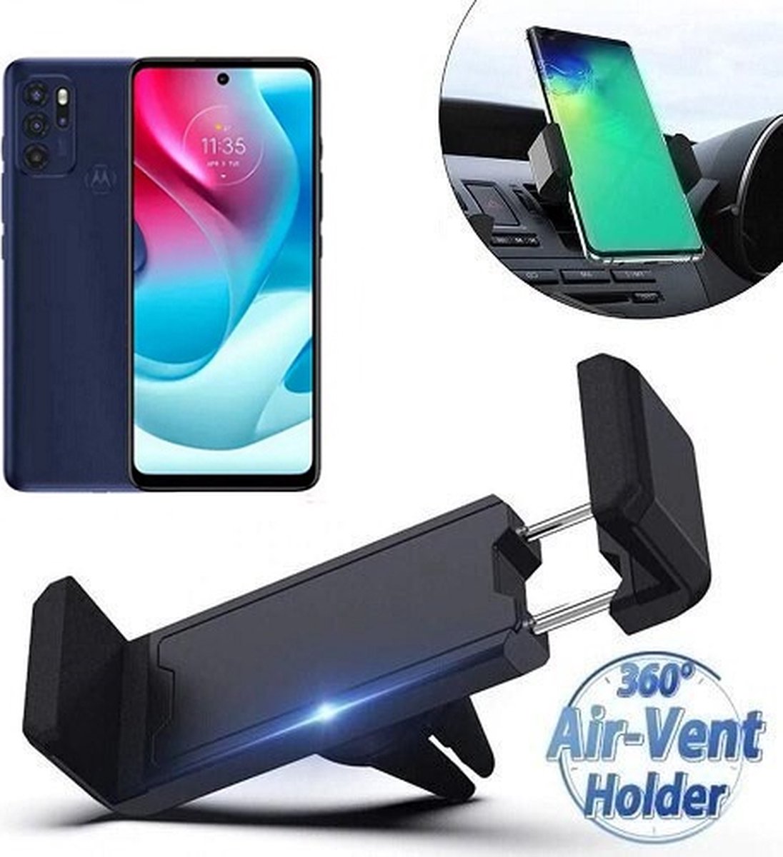 Motorola Moto G60S Autohouder Ventilatierooster