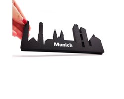 Skyline van München – Uniek Duits souvenir voor elegante woning- en boekenplankdecoratie - Perfect Beiers cadeau en aandenken