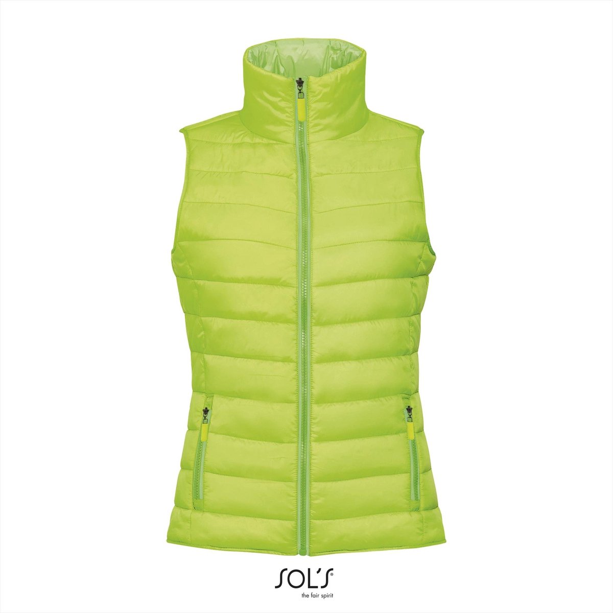 SOL'S Women´s Lightweight Bodywarmer Wave L01437 - Neon Lime - S