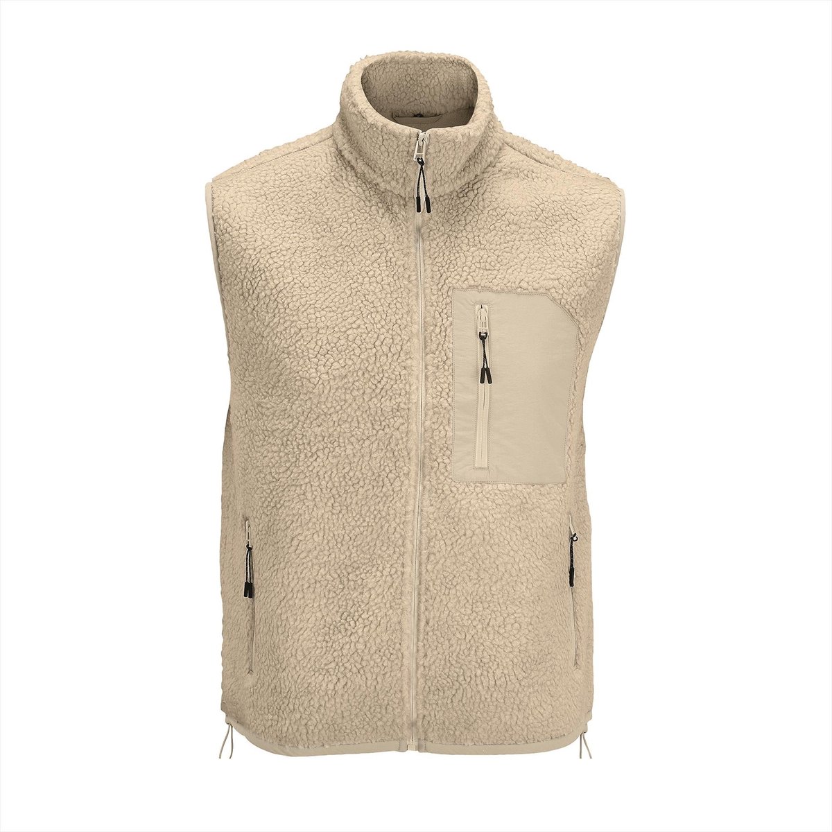 SOL'S Unisex Sherpa Bodywarmer Fury L04041 - Shear Beige/Beige - 3XL