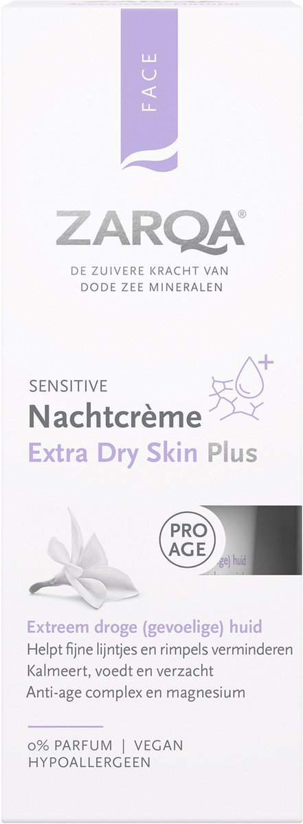 Zarqa Nachtcrème Extra Dry Skin Plus Sensitive 50ml