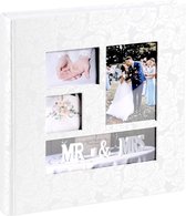 Trouwalbum fotoalbum - SecaDesign - 60 pagina's 29x32 cm- wit / zilver - plakalbum - huwelijksalbum