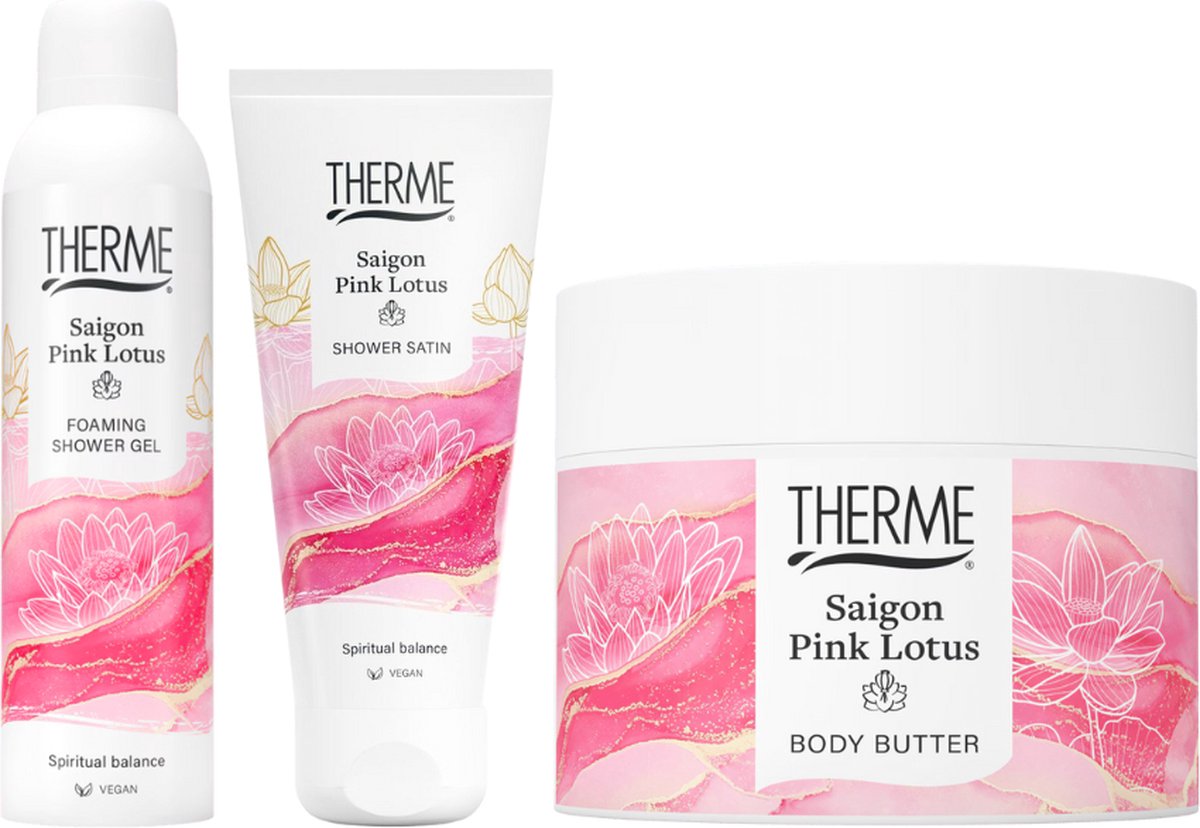 Goedkoopste Therme Cadeauset Saigon Pink Lotus Bad & Body