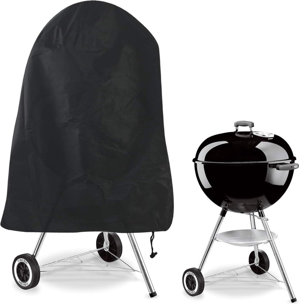 Waterdichte BBQ-hoes voor kogelgrill 70 x 70 cm Beschermhoes voor kogelbarbecue Grill afdekzeil BBQ hoes