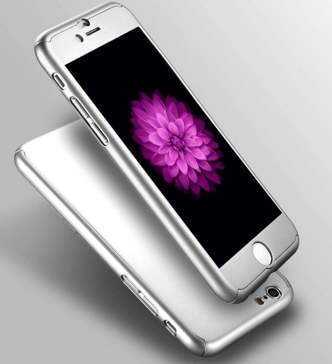 360 bescherming harde hoes + gehard glas voor iPhone 8 Plus Geld