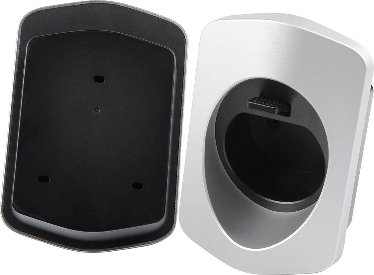 Stijlvolle ZILVEREN Type 2 Laadkabelhouder voor Muurmontage