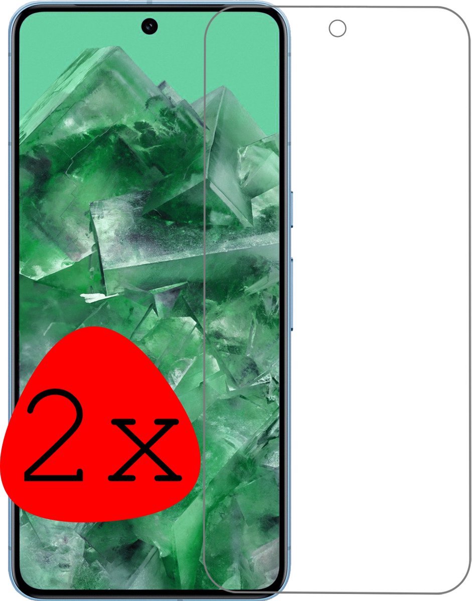 Screenprotector - Geschikt voor Google Pixel 8 Pro Tempered Glas screen protector - 2 stuks Beschermglas