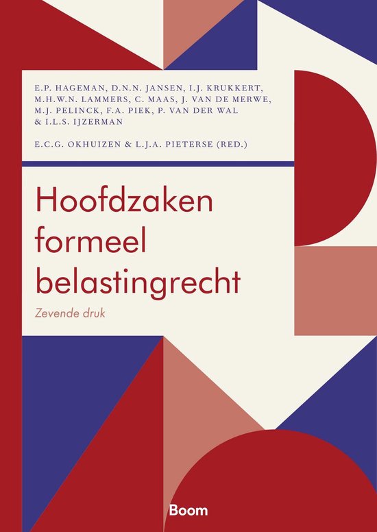 Boom fiscale studieboeken - Hoofdzaken formeel belastingrech ... - cover