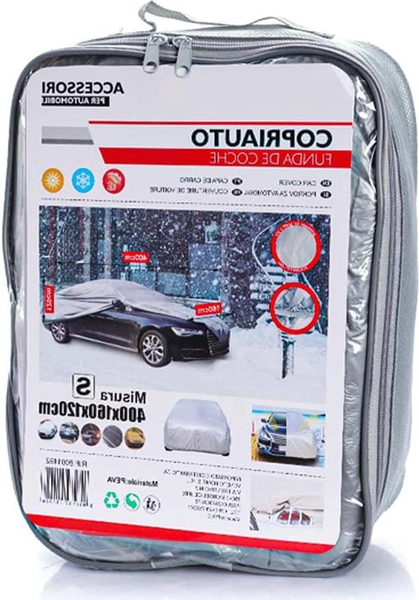 Waterdichte winterafdekking voor buiten - Autohoes krasbestendig - Sedan S (400 x 160 x 120 cm) Autohoes