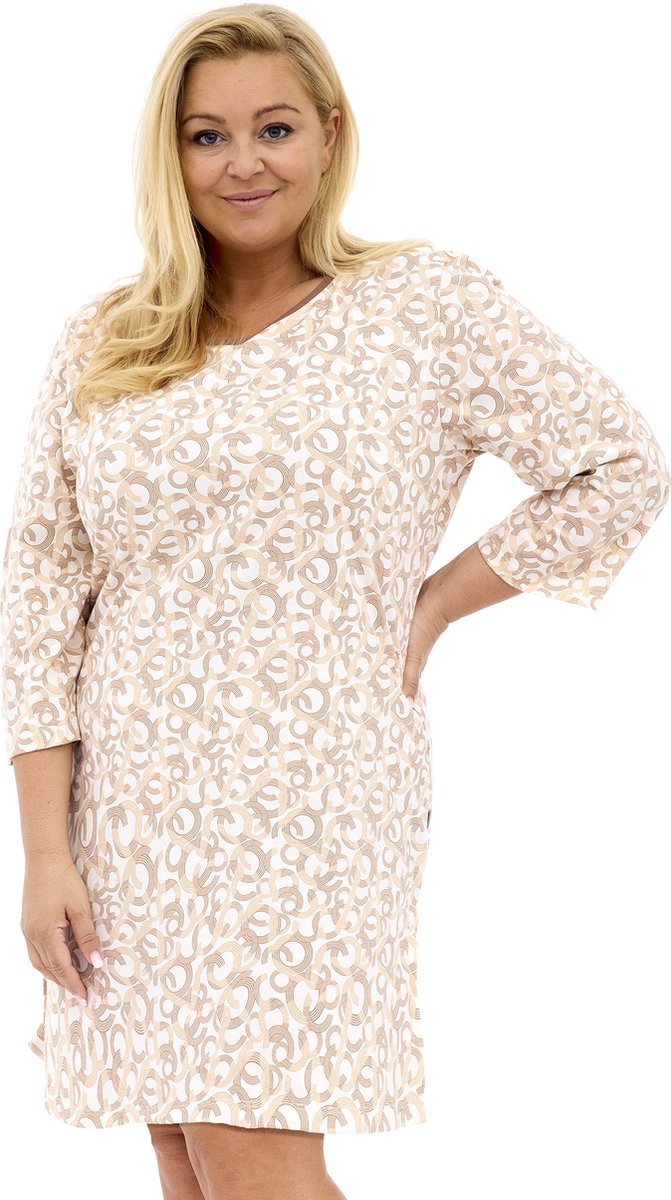 Cornette Dames Nachthemd Nachtjapon Ines 3 464/412 46 / Ecru