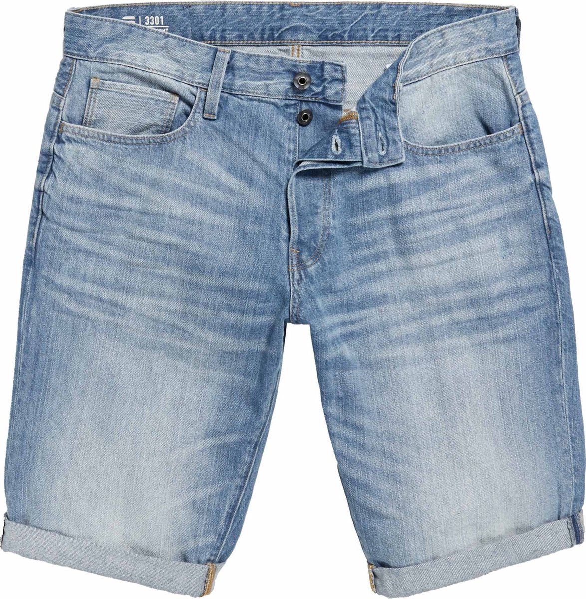 G-Star 3301 Short Heren Korte broeken Lt Aged
