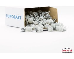 Eurofast - Teksen transparant daktrim - 25 mm - 200 stuks doos