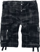 Black Premium by EMP Zwarte korte broek met ruitjesmotief - Heren - XXL