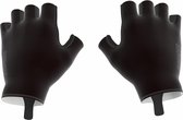 BIORACER - Fietshandschoenen zomer unisex - Zwart - Half finger - Ademend & antislip - Maat XL