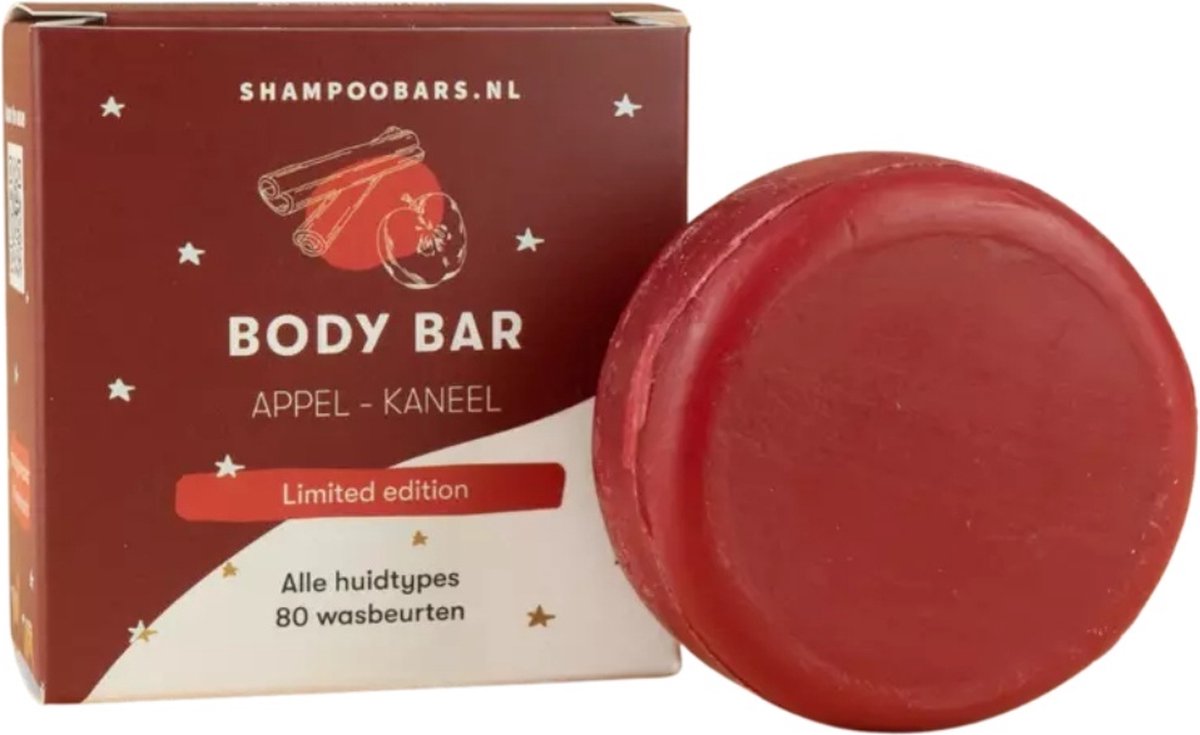 ShampooBars - Body Bar Appel Kaneel alle huidtypes - 60g