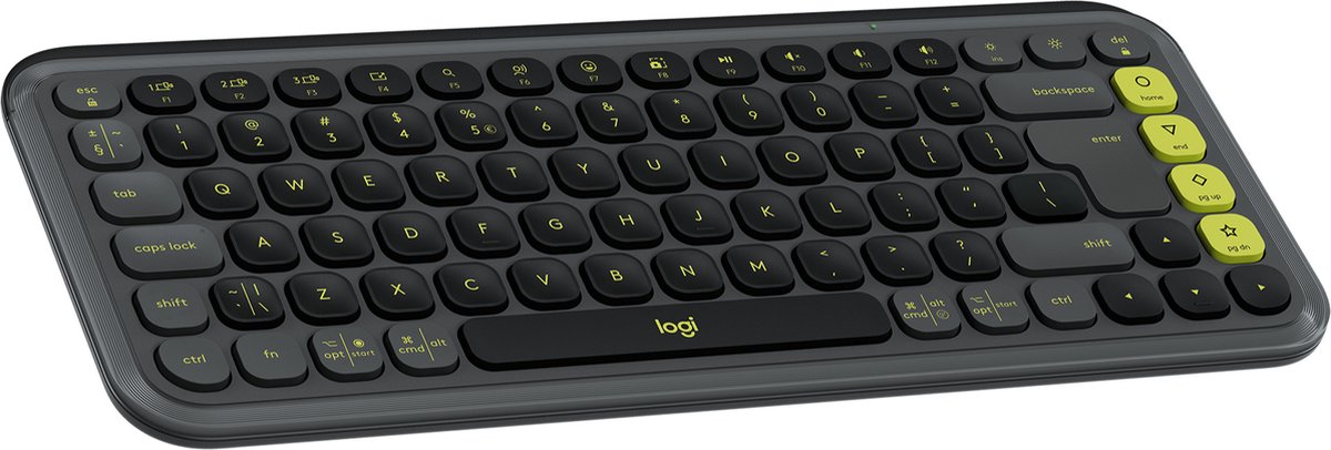 Logitech POP Icon Keys - Draadloos Toetsenbord - Bluetooth - Qwerty US - Graphite Green
