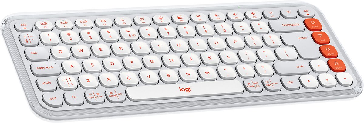 Logitech POP Icon Keys - Draadloos Toetsenbord - Bluetooth - Qwerty US - Off White