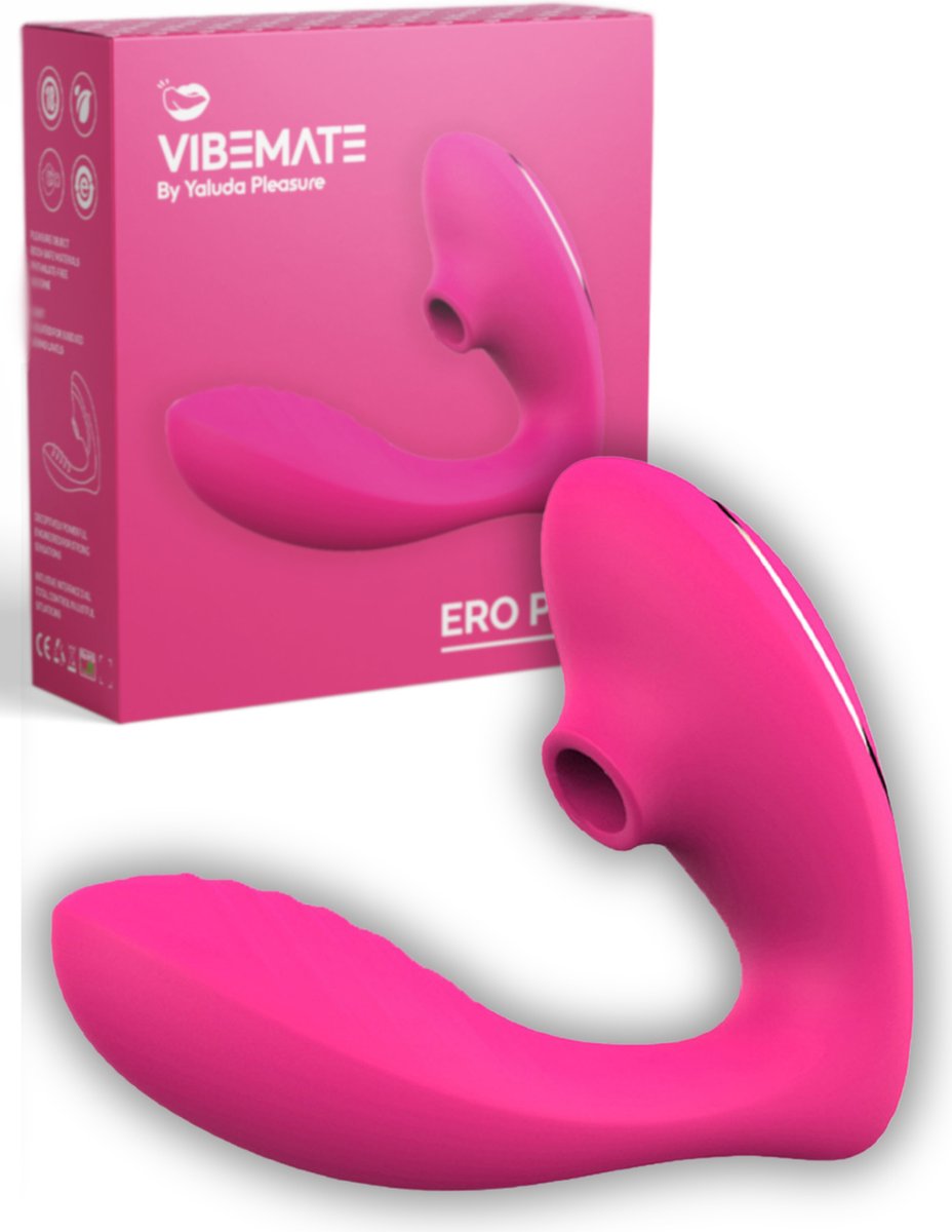Goedkoopste VIBEMATE® Ero Pro - Vibrators voor Vrouwen - Luchtdruk Sex Toy - G-Spot Stimulator & Clitoris Satisfyer - Vibrators voor Koppels - Dildo Vibrator - Realistisch - Erotische Audio - Sex Toys voor Vrouwen - Cadeau voor vrouw - Rose Pink