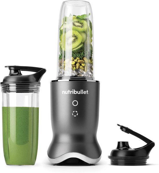 Nutribullet Ultra - Krachtige Blender - Incl. 2 To Go Bekers - 1200 Watt - Verlichte Touch Knoppen - Pulse Functie - Grijs