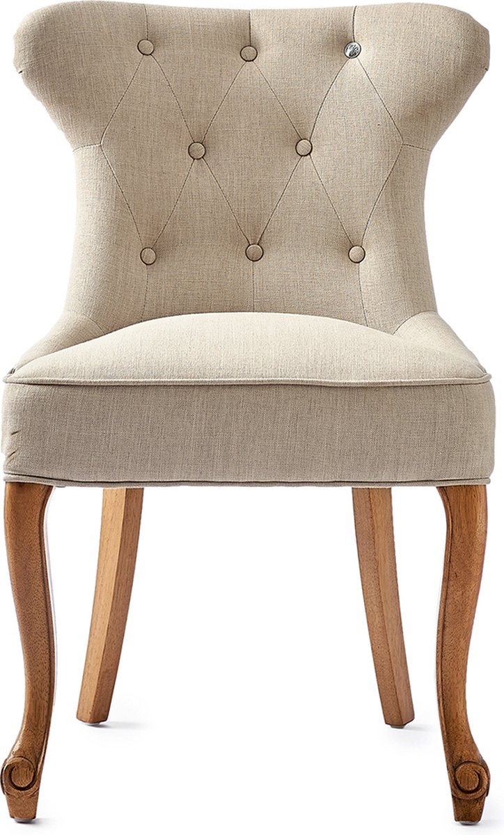 Riviera Maison Eetkamerstoel George Dining Chair Linnen Flax Naturel bol