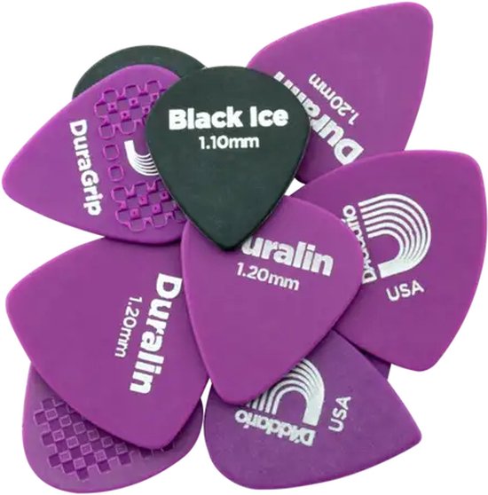 Lot De Médiators D'Addario Duralin – Assortiment De Jauges – Matériau Delrin Résistant – Pour Guitare, Basse - 2