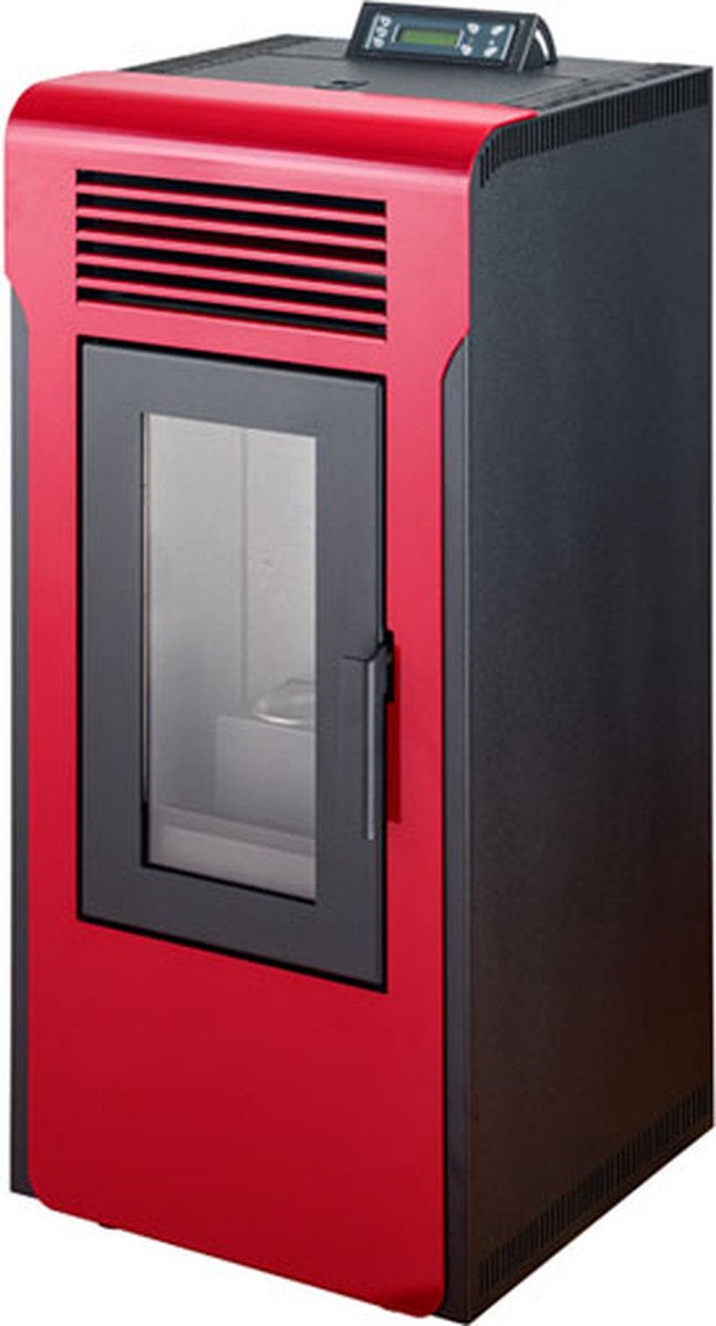 Pelletkachel verwarming Extra Stove ES 11 - 8,5 kW Rendement 94% - Kleuren Zwart, Rood Bordeaux en Wit